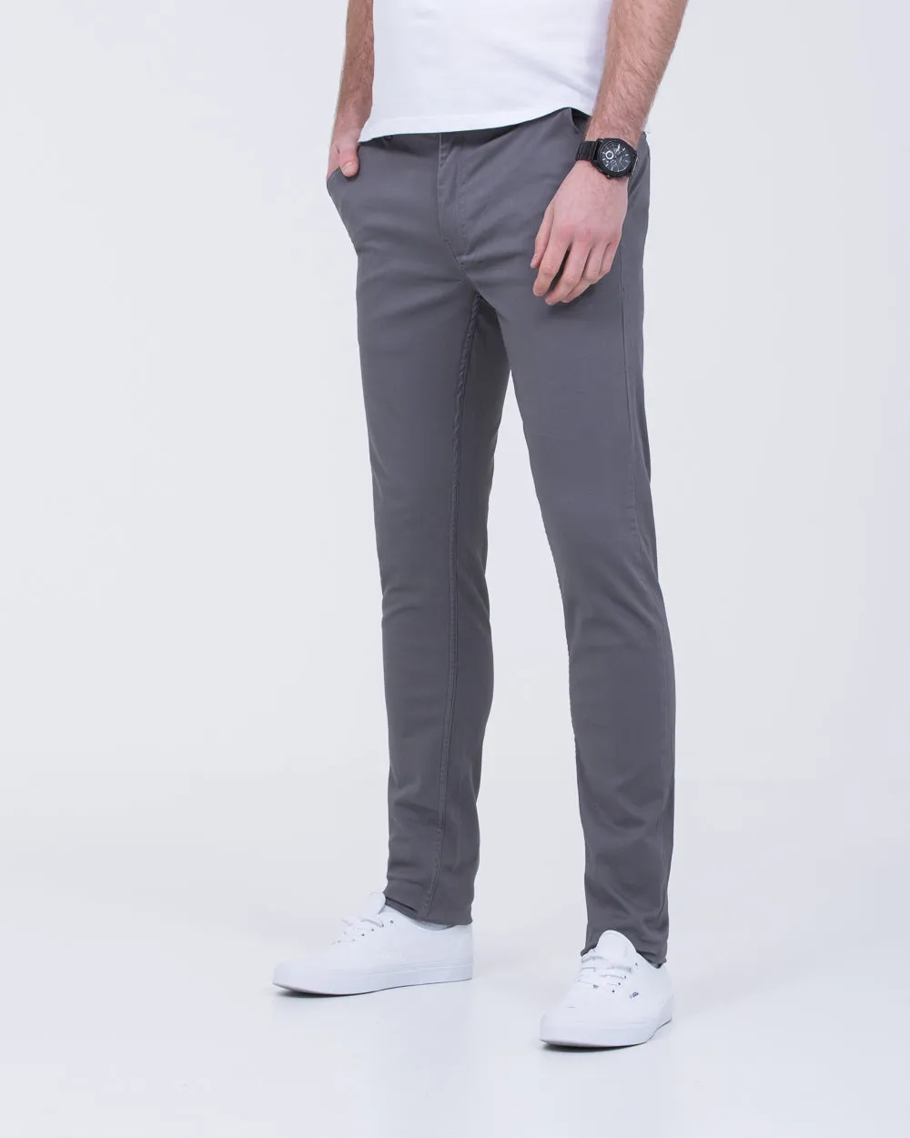 2t Oliver Slim Fit Tall Chinos (storm grey) family outing