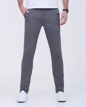 2t Oliver Slim Fit Tall Chinos (storm grey) classic tones