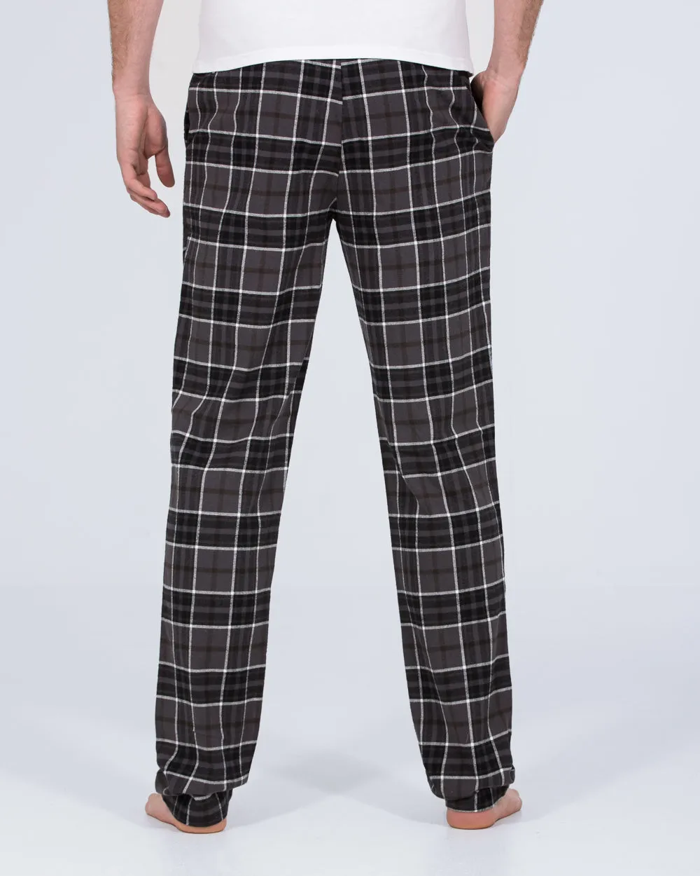 2t Pascal Tall Regular Fit Pyjama Bottoms (grey check) Stress relief