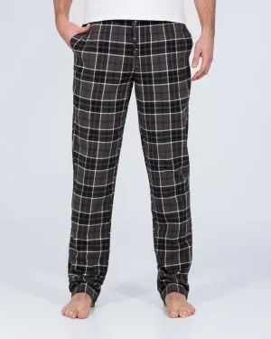 2t Pascal Tall Regular Fit Pyjama Bottoms (grey check) Travel light