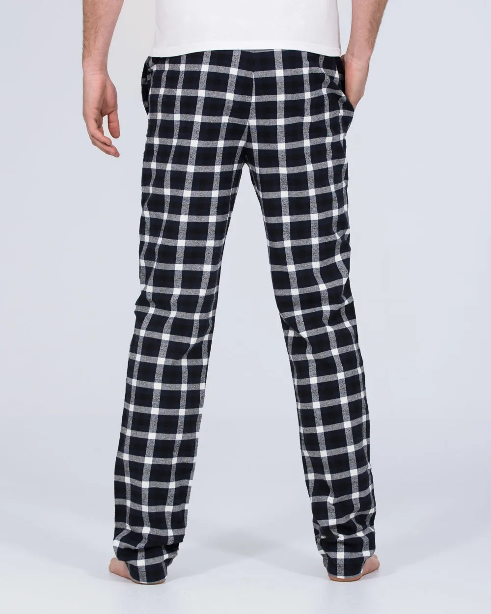 2t Pascal Tall Regular Fit Pyjama Bottoms (navy/white) Work from home