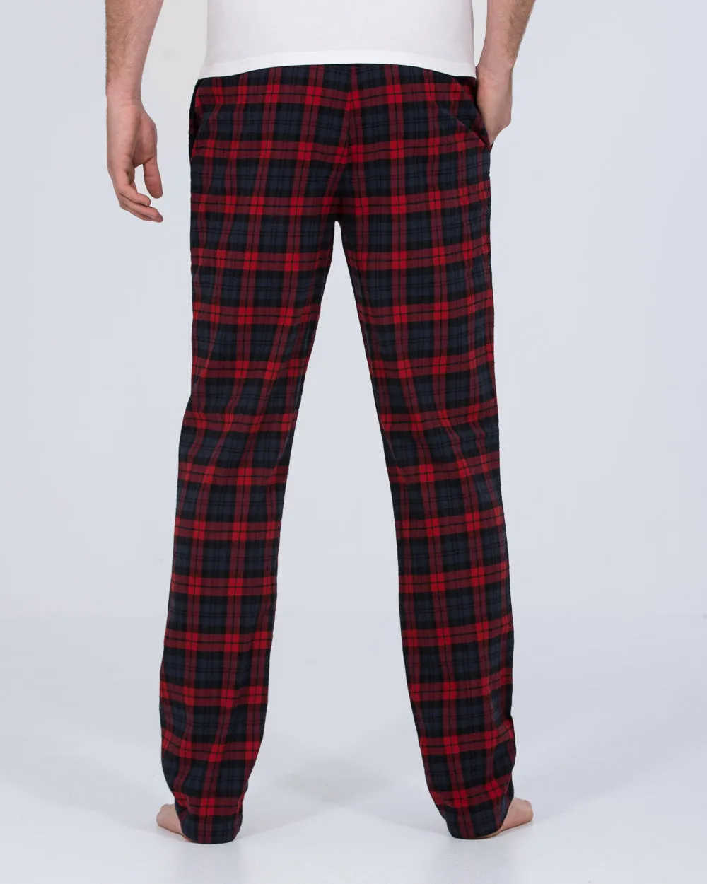 2t Pascal Tall Regular Fit Pyjama Bottoms (red/navy) Soft colors