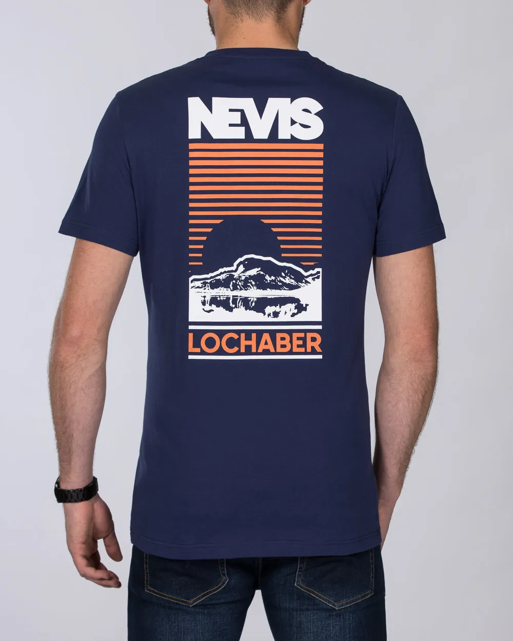 2t Printed Tall T-Shirt (nevis navy) soft mesh