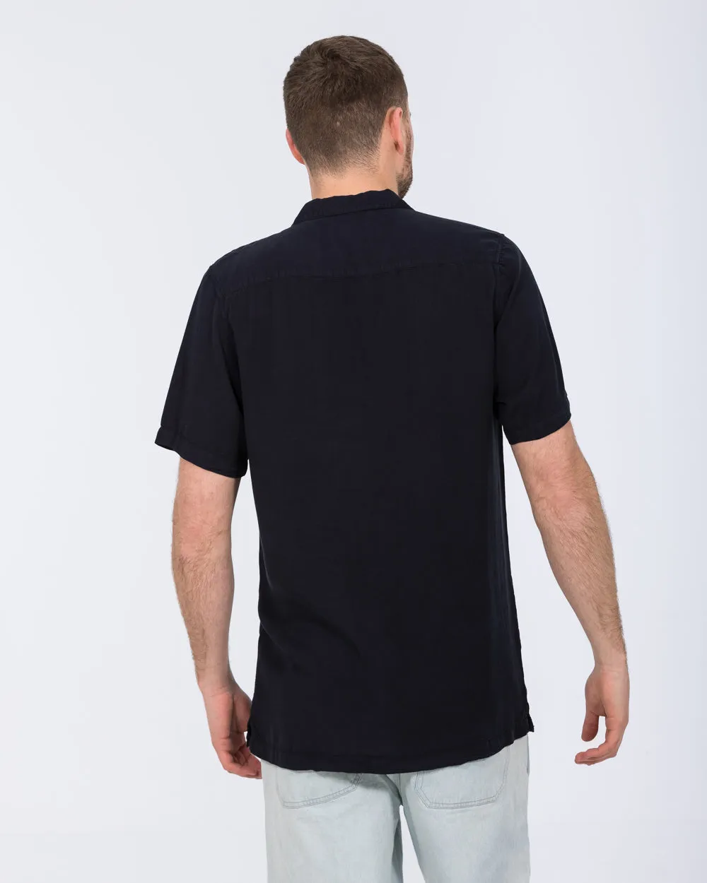 2t Reagan Tall Short Sleeve Revere Shirt (navy) Body Fit