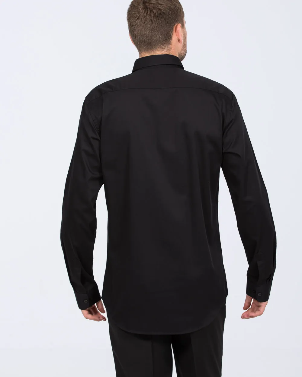 2t Regular Fit Extra Tall Formal Shirt (black) Weekend Ready