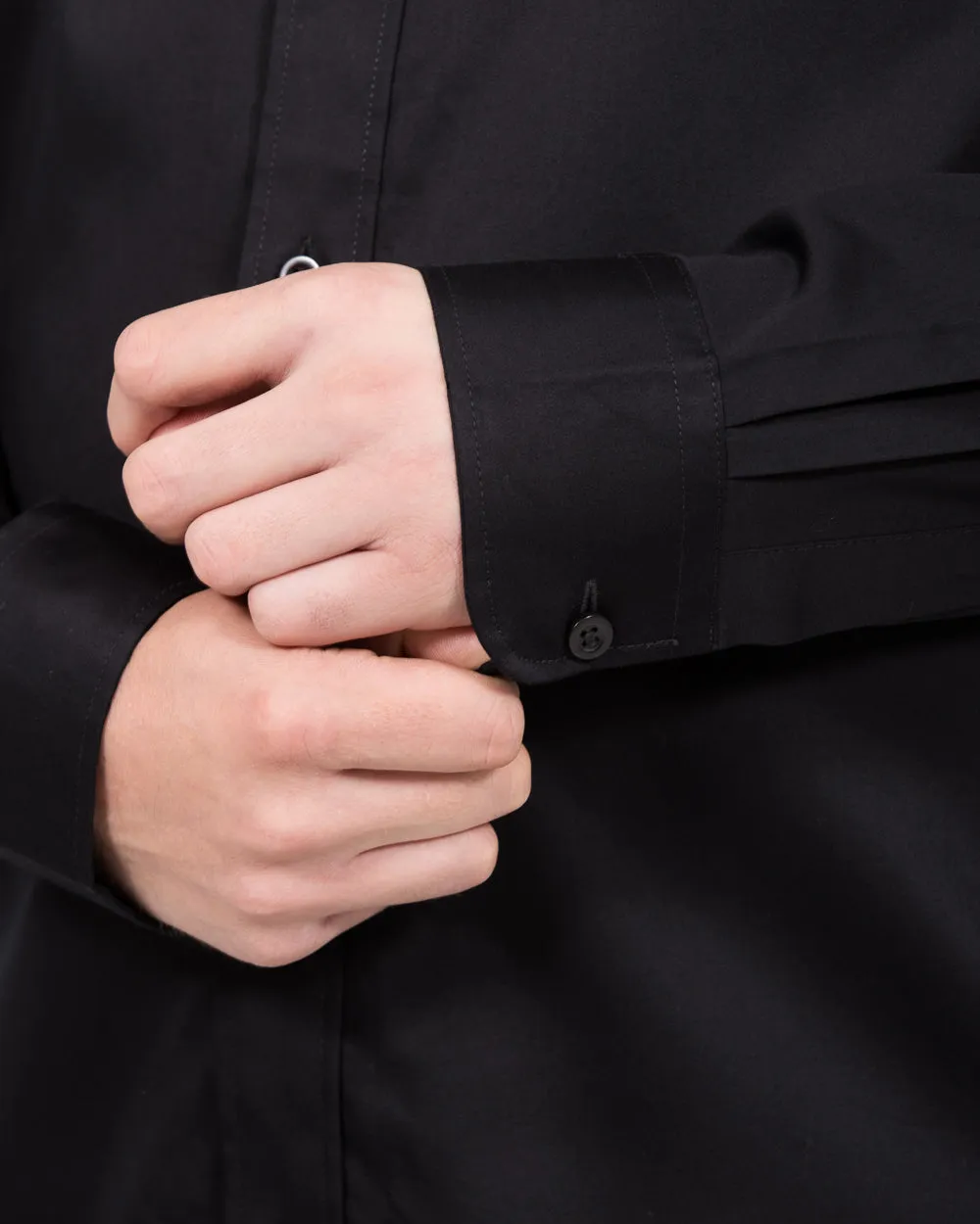 2t Regular Fit Extra Tall Formal Shirt (black) Mood Ready