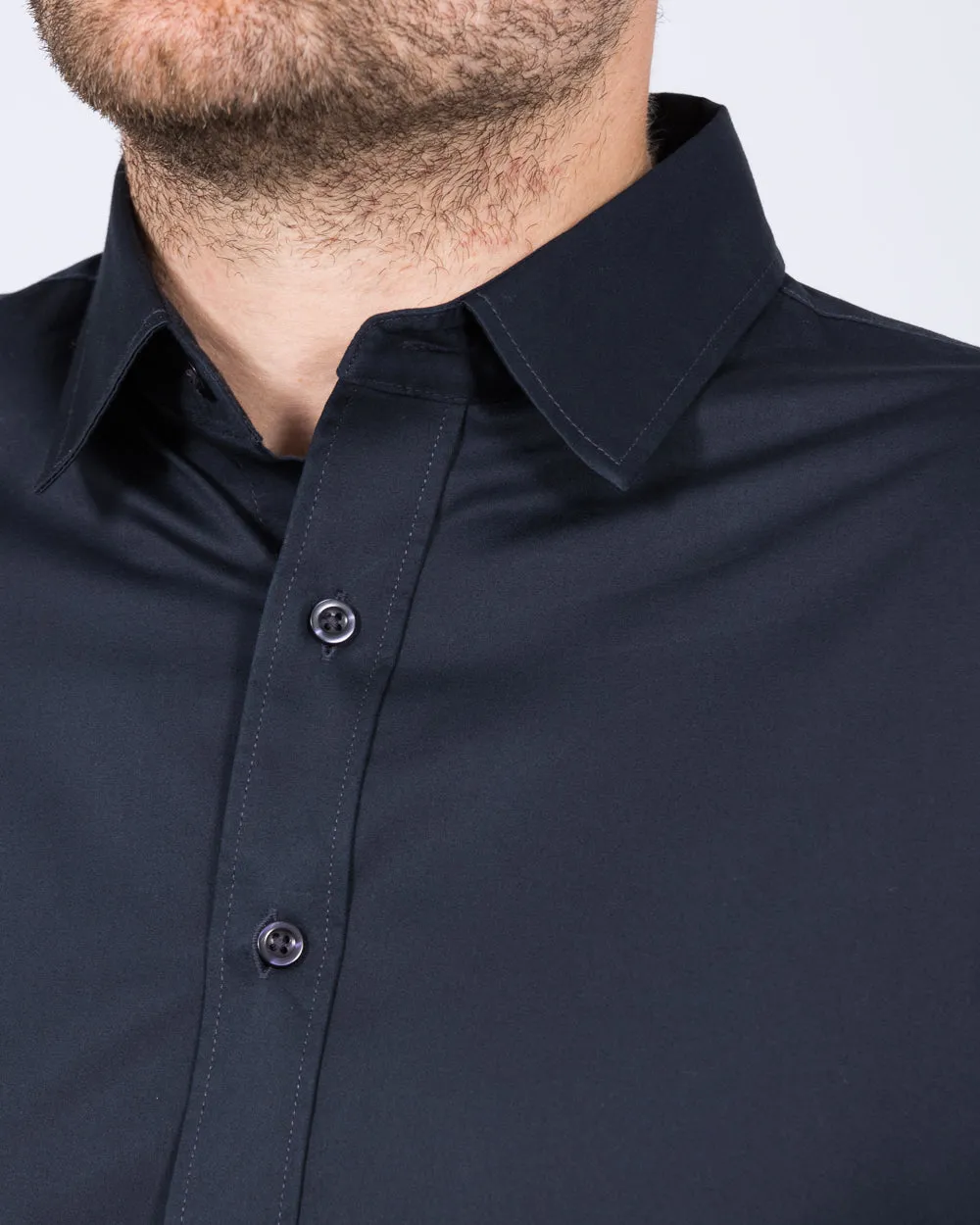 2t Regular Fit Extra Tall Formal Shirt (navy) Daily Boost