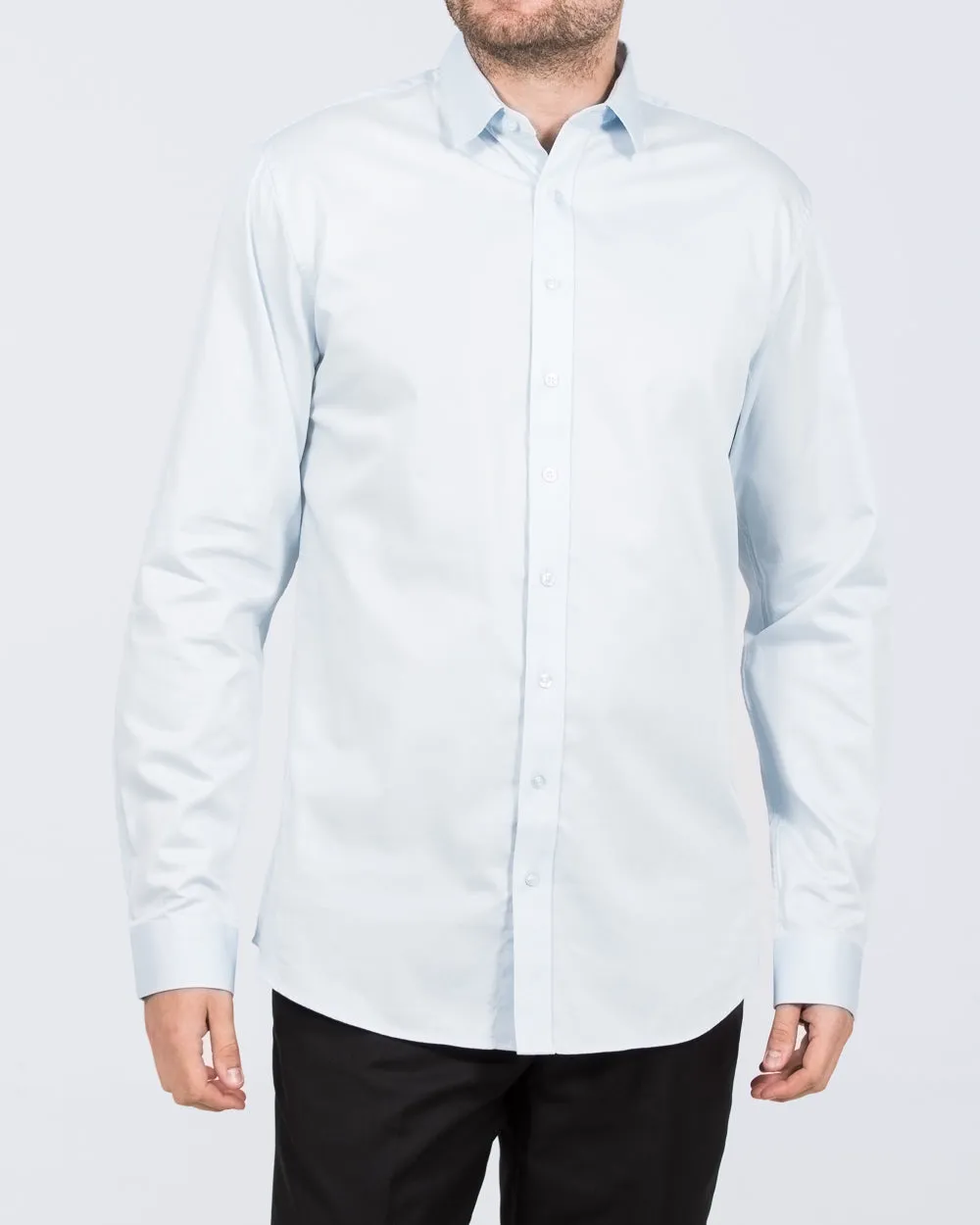 2t Regular Fit Extra Tall Formal Shirt (sky blue) Gentle Touch