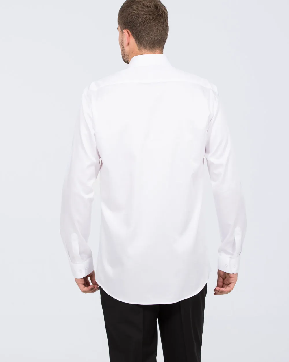 2t Regular Fit Extra Tall Formal Shirt (white) Tailored Touch