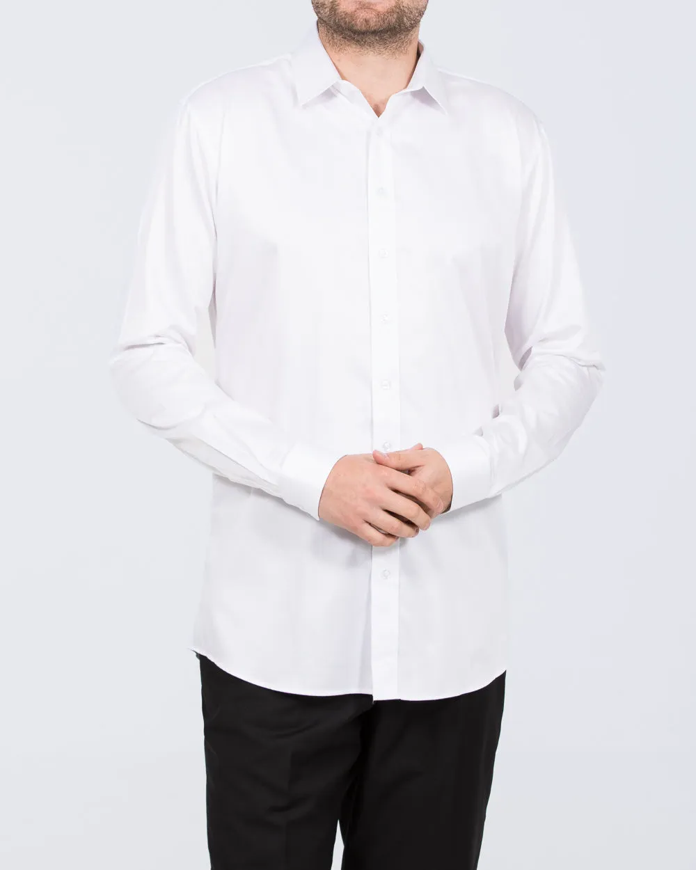 2t Regular Fit Extra Tall Formal Shirt (white) Breezy Motion