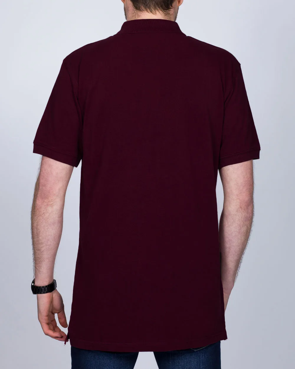 2t Regular Fit Tall Polo Shirt (burgundy) weekend feel