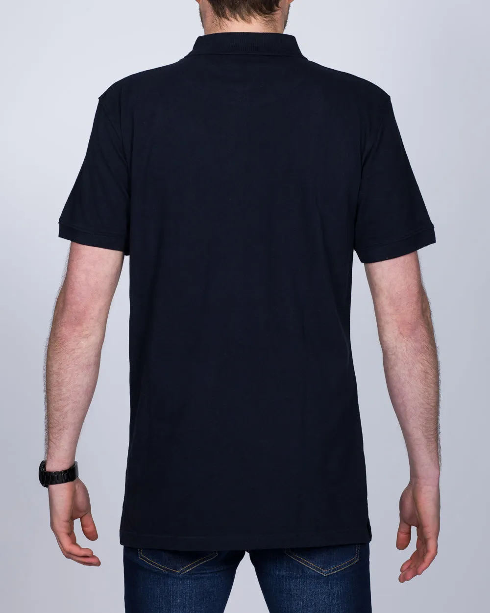 2t Regular Fit Tall Polo Shirt (navy) clean edge