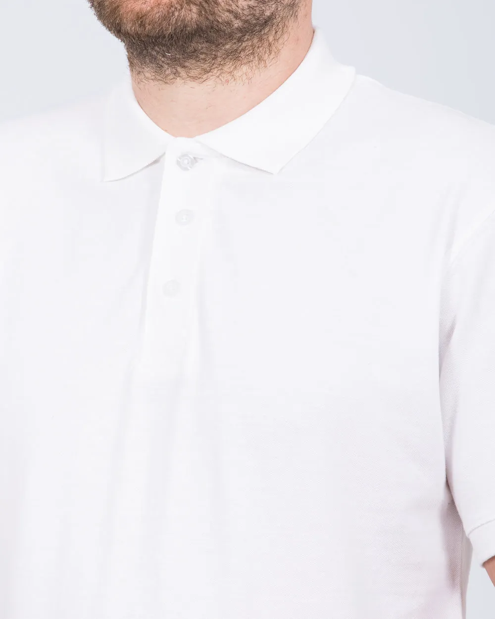 2t Regular Fit Tall Polo Shirt (white) subtle form