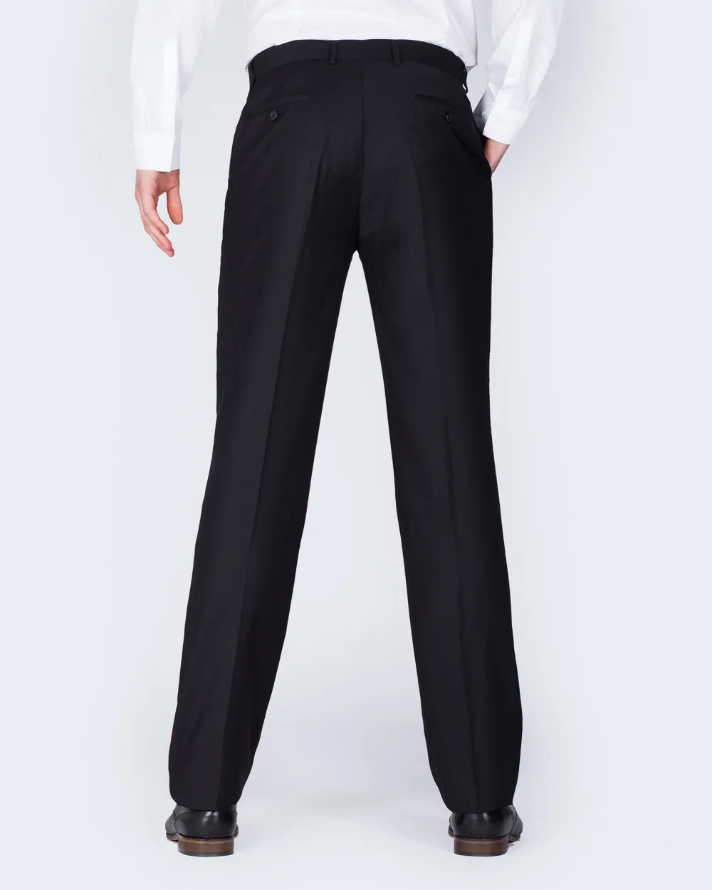 2t Regular Fit Tall Trousers (black) tech fabric