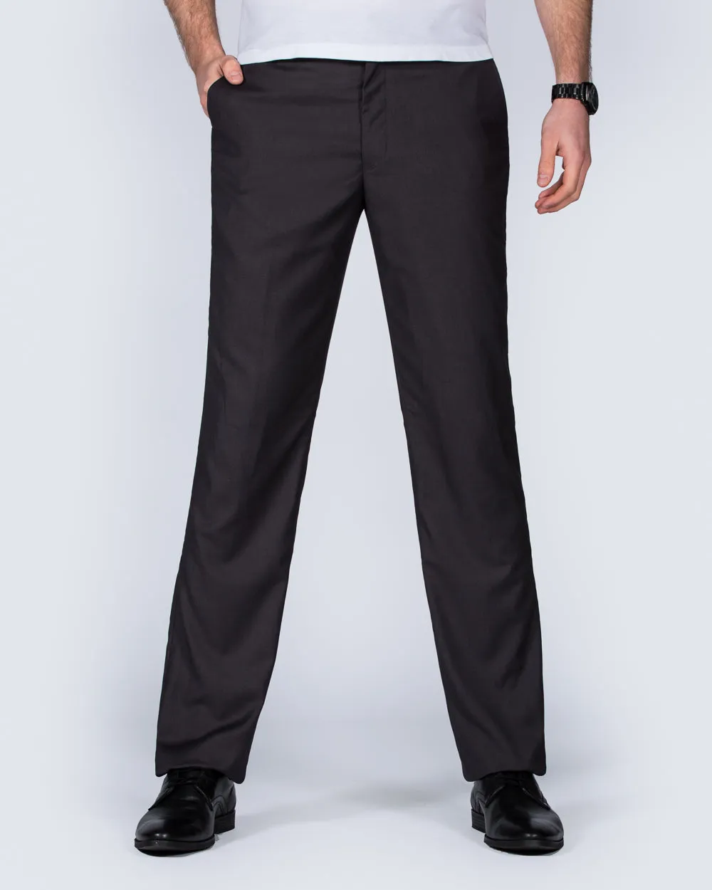 2t Regular Fit Tall Trousers (charcoal) minimalist chic