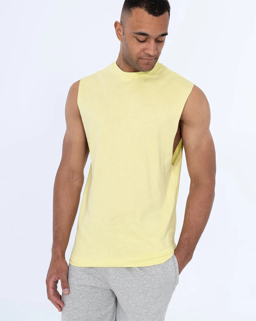 2t Reign Tall Drop Armhole Tank Top (lime) street edge