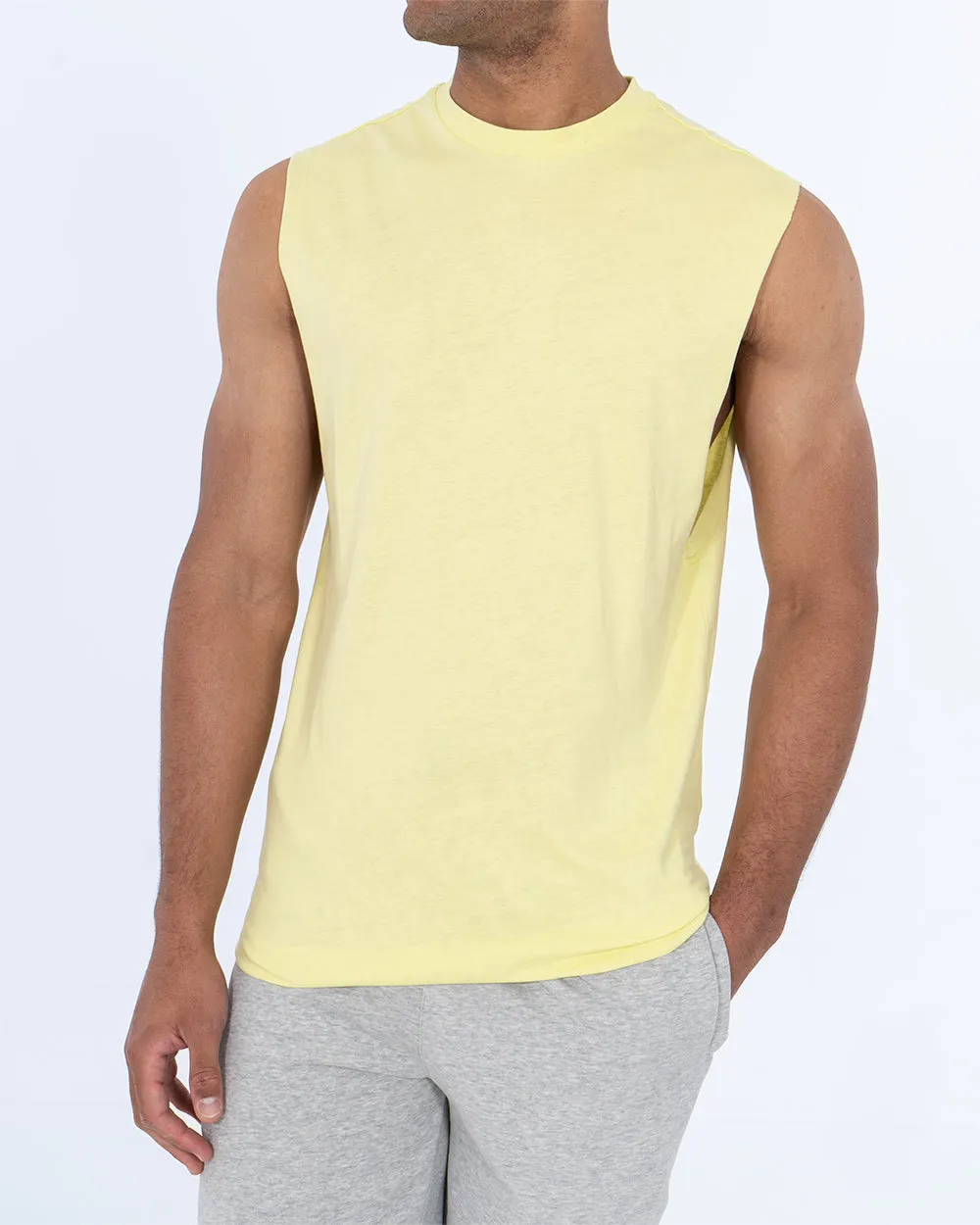 2t Reign Tall Drop Armhole Tank Top (lime) minimal mood