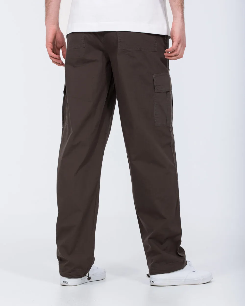 2t Reuben Tall Lightweight Loose Fit Cargo Trousers (charcoal) dirt resistant