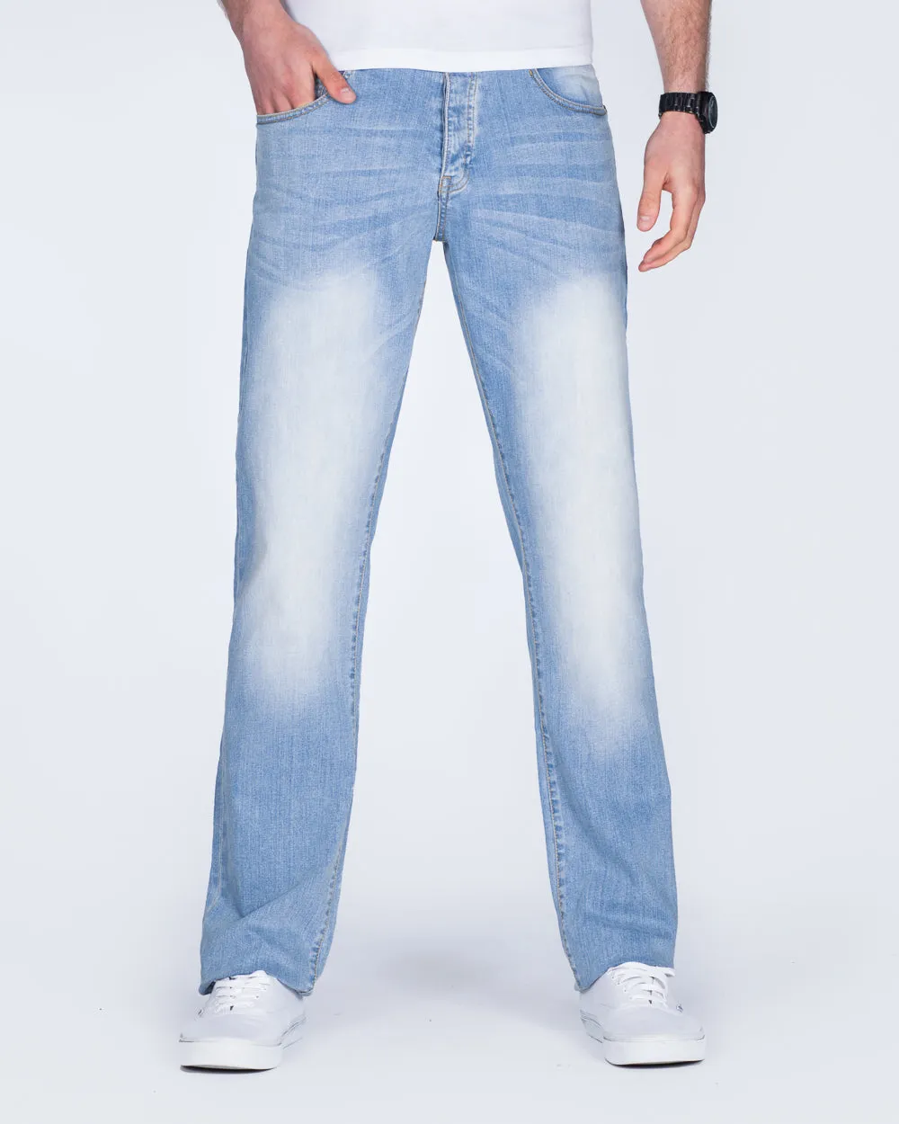 2t Rico Regular Fit Tall Jeans (light wash) multi pocket