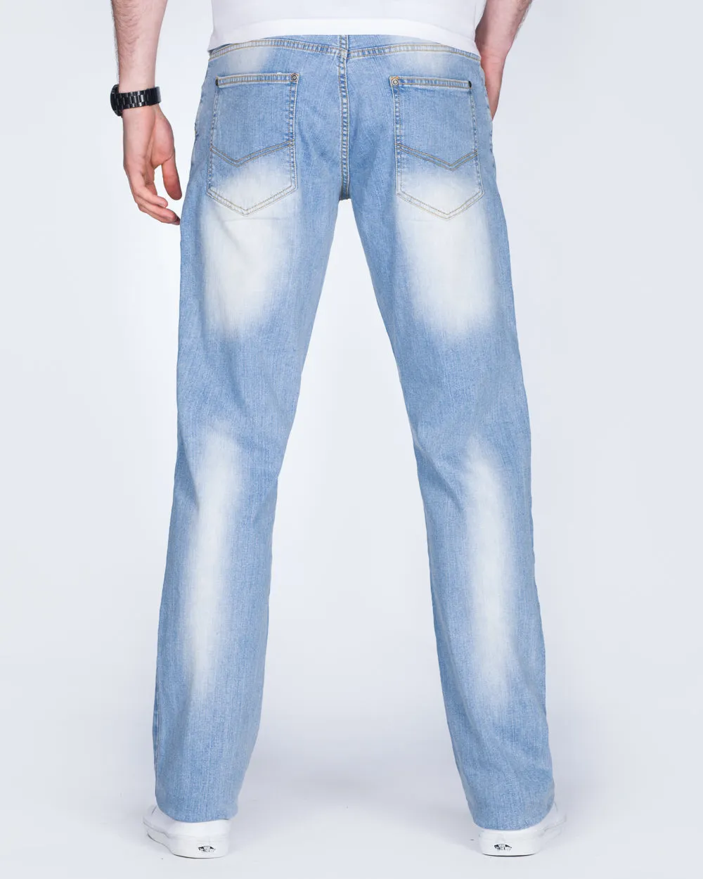 2t Rico Regular Fit Tall Jeans (light wash) comfort breathable