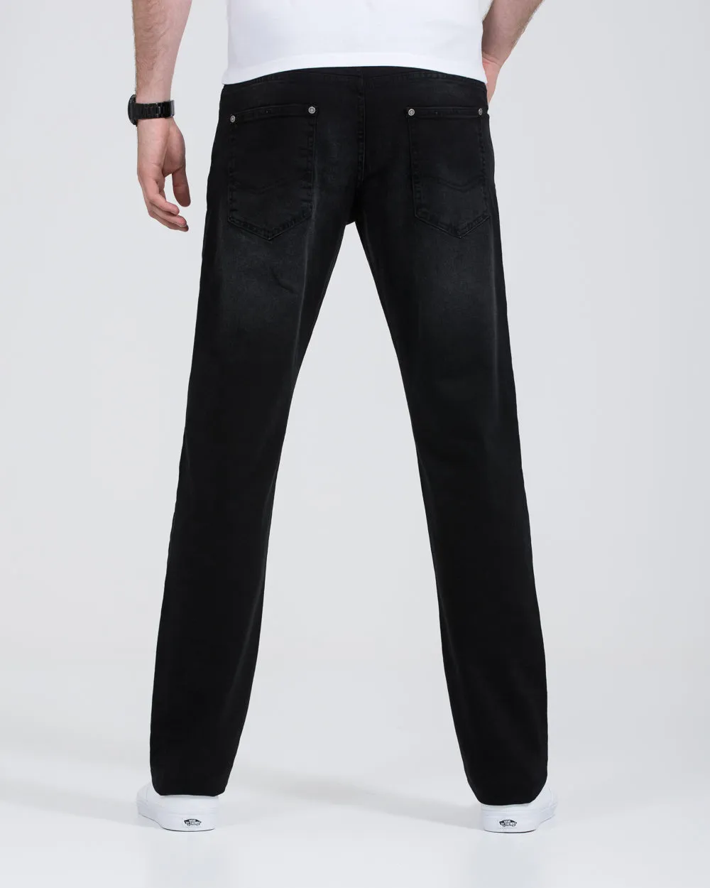 2t Rico Regular Fit Tall Jeans (washed black) simple style