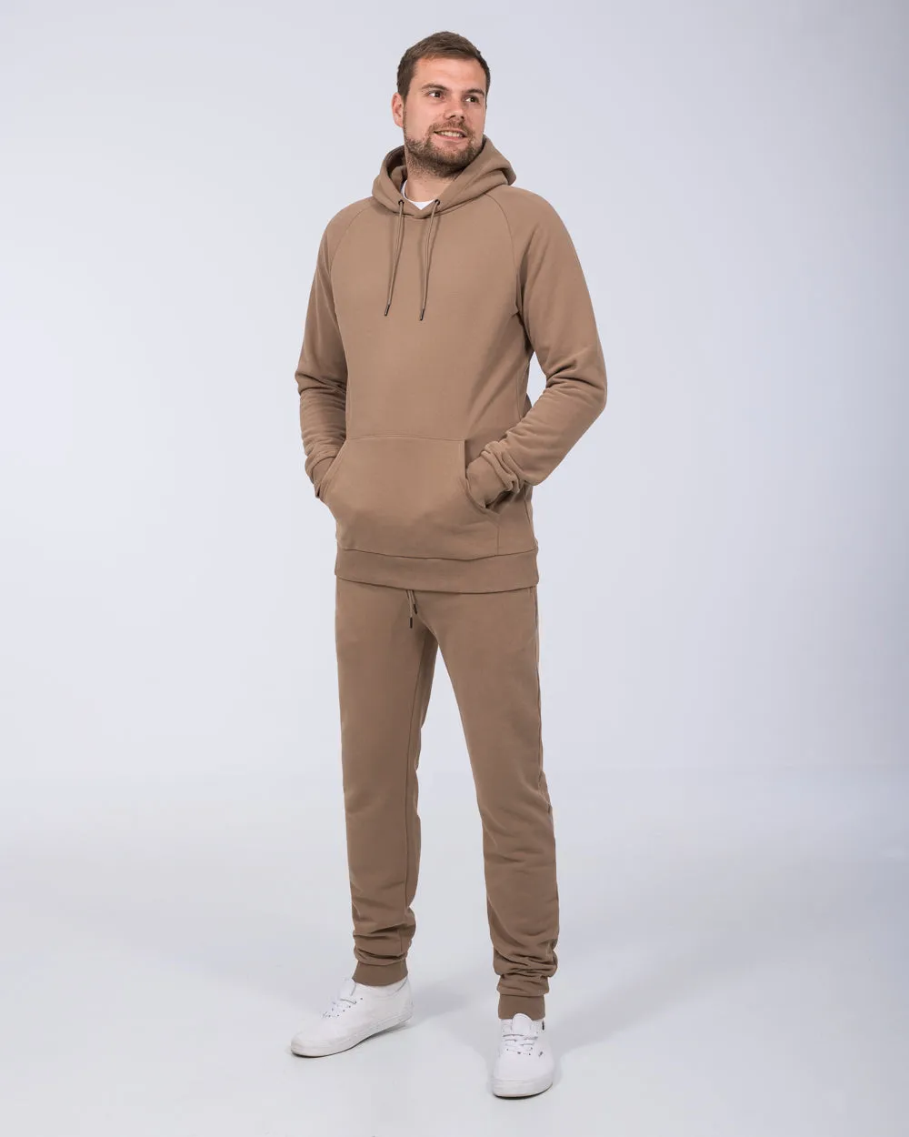 2t Riley Slim Fit Tall Joggers (taupe) elastic cuff