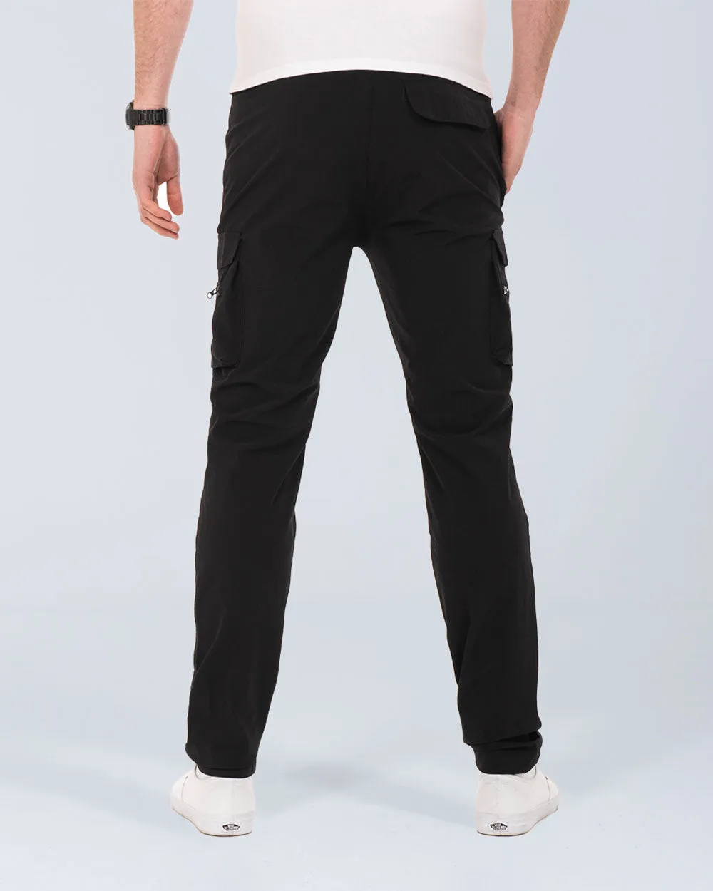 2t Roman Tall Utility Cargo Trousers (black) military inspired