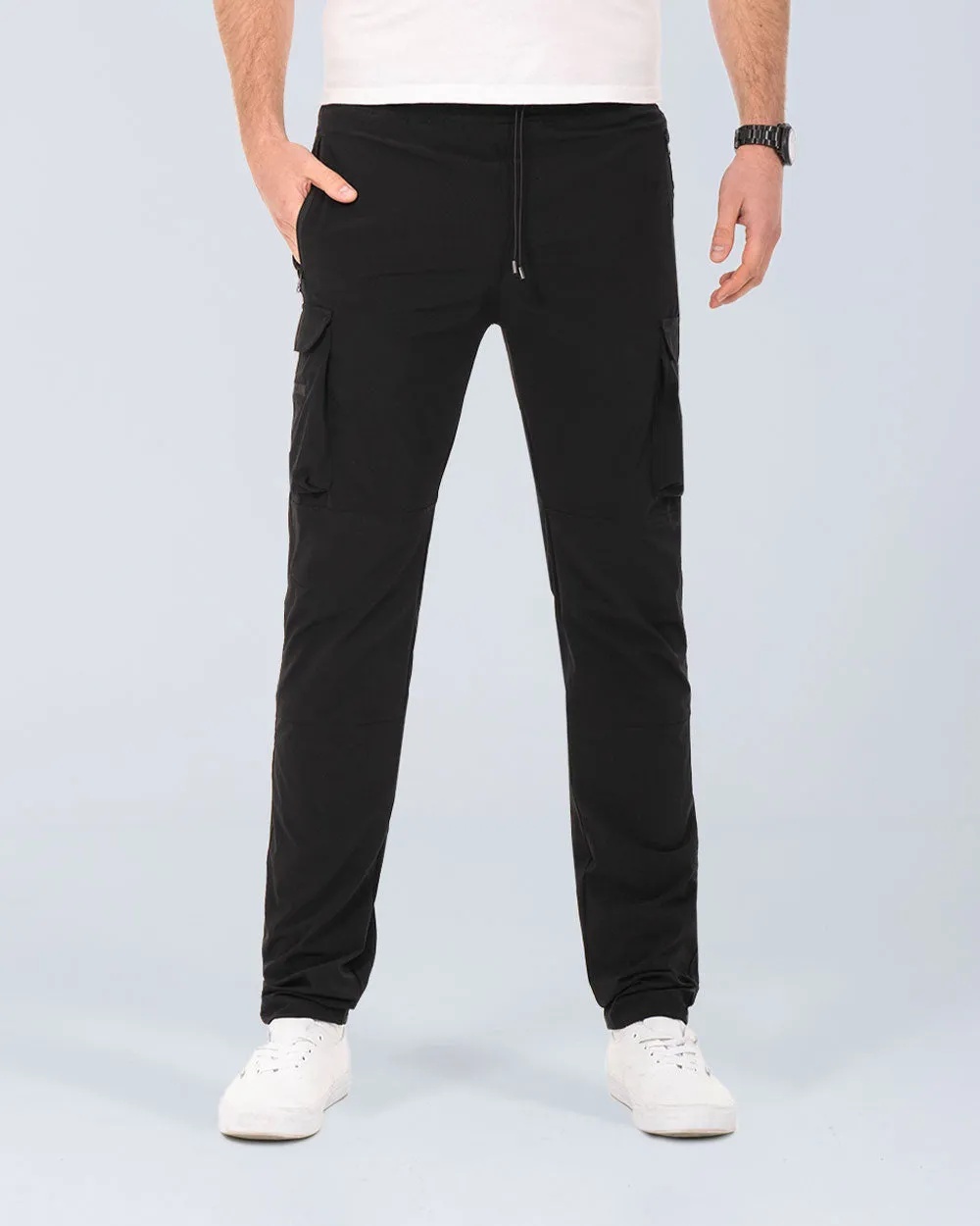 2t Roman Tall Utility Cargo Trousers (black) active lifestyle