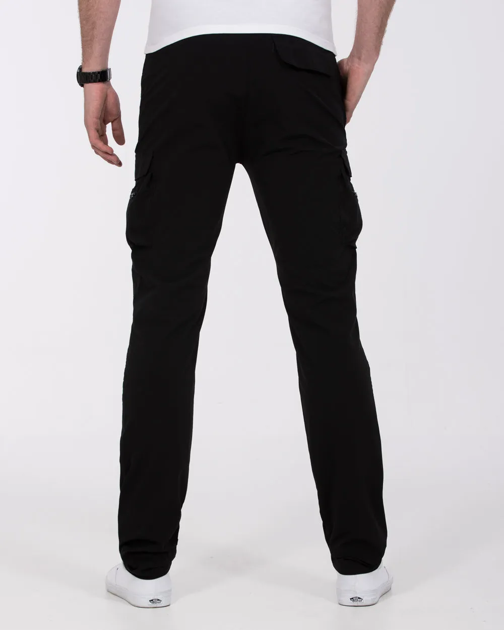2t Roman Tall Utility Cargo Trousers (black) urban explorer