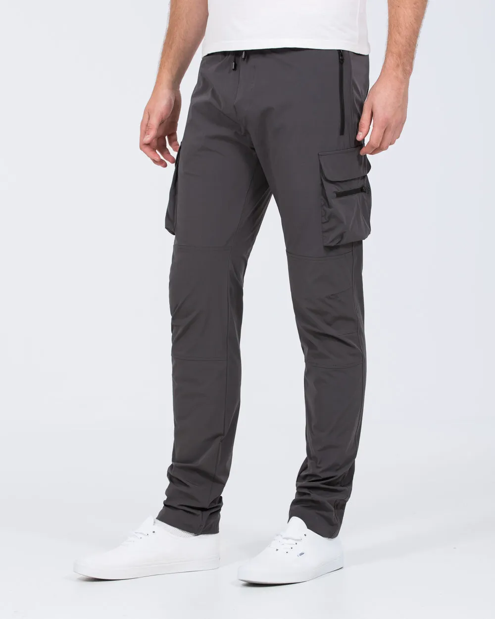 2t Roman Tall Utility Cargo Trousers (slate) multi-pocket
