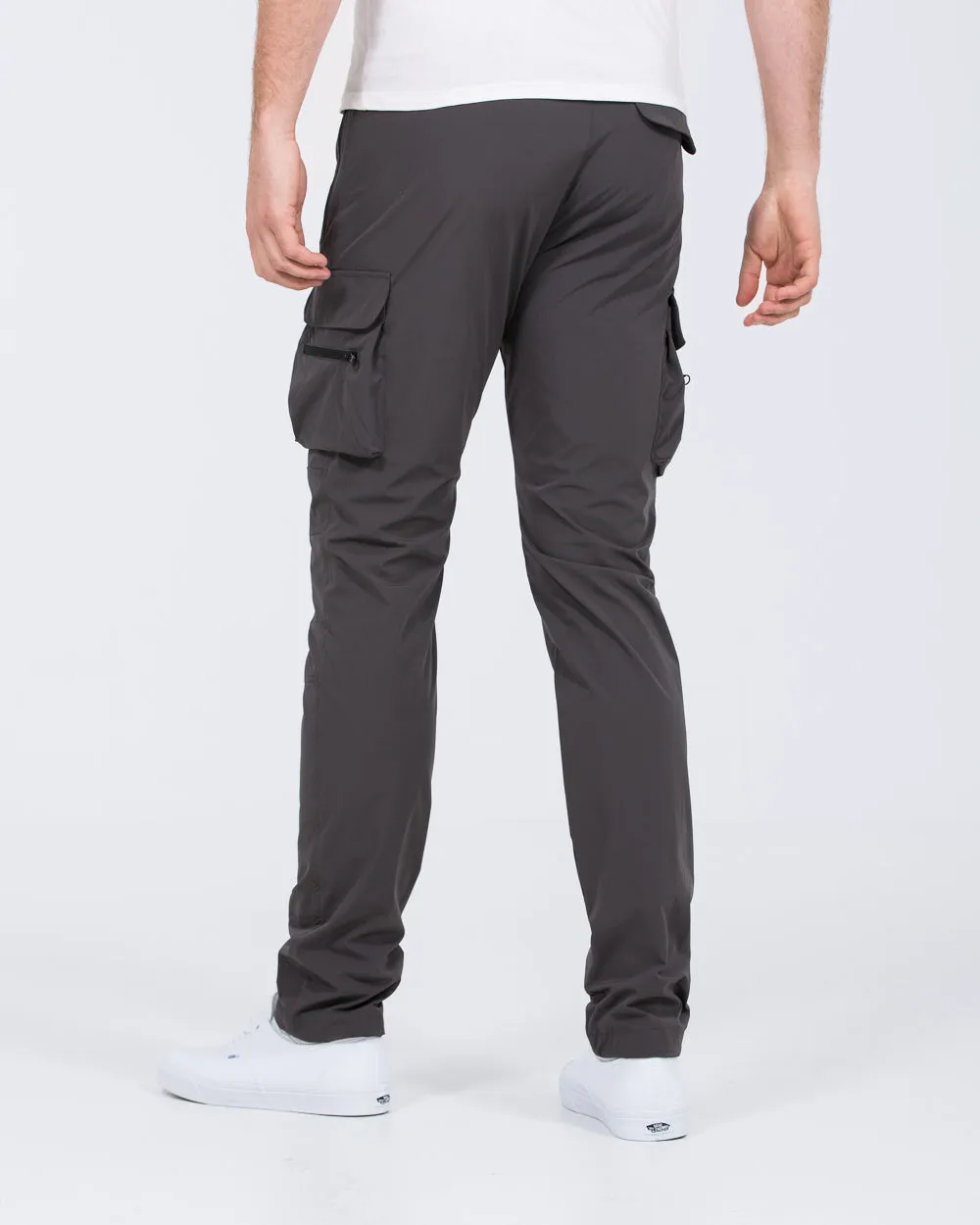2t Roman Tall Utility Cargo Trousers (slate) adjustable cuffs