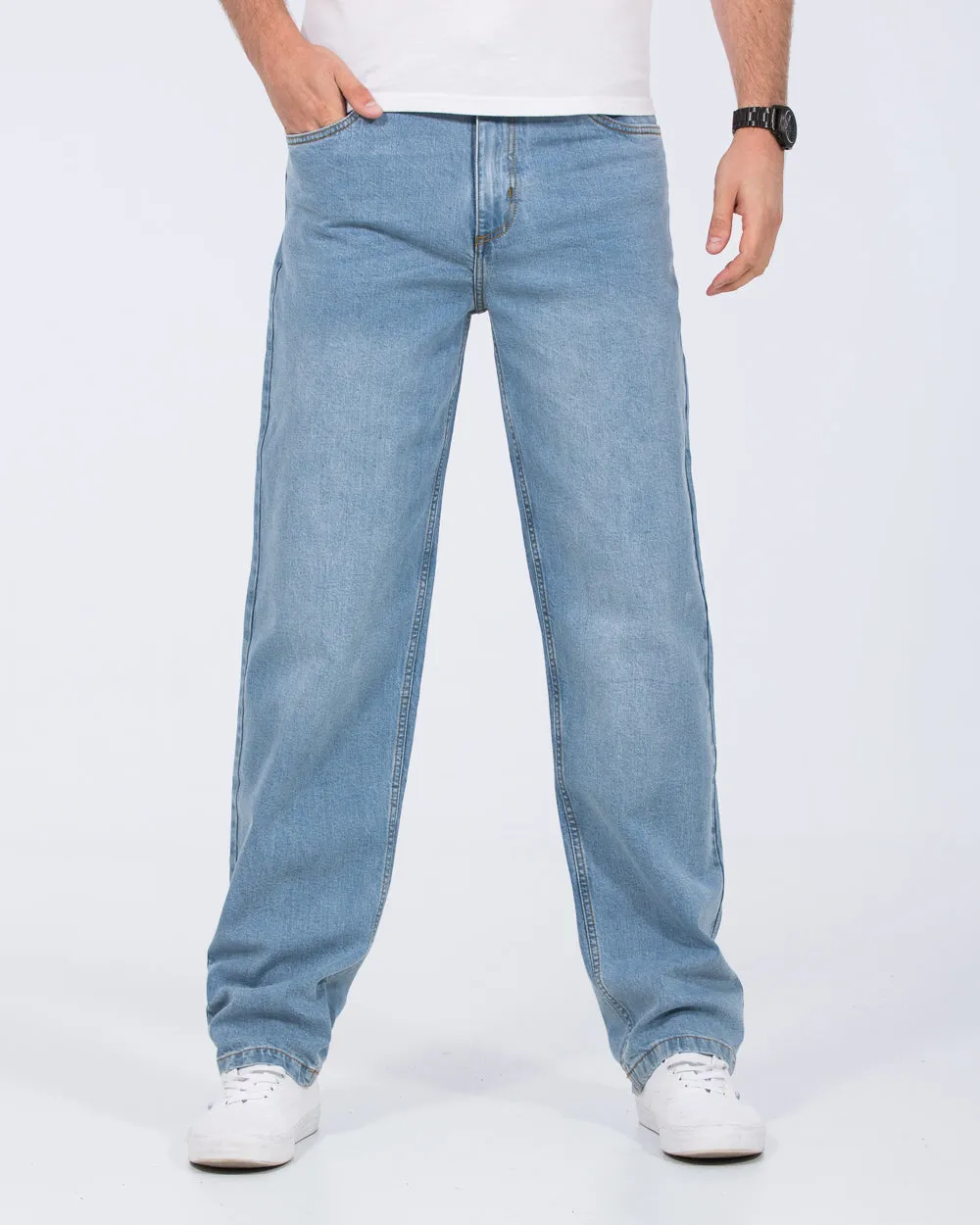 2t Ross Loose Fit Tall Jeans (bright blue) minimal trend