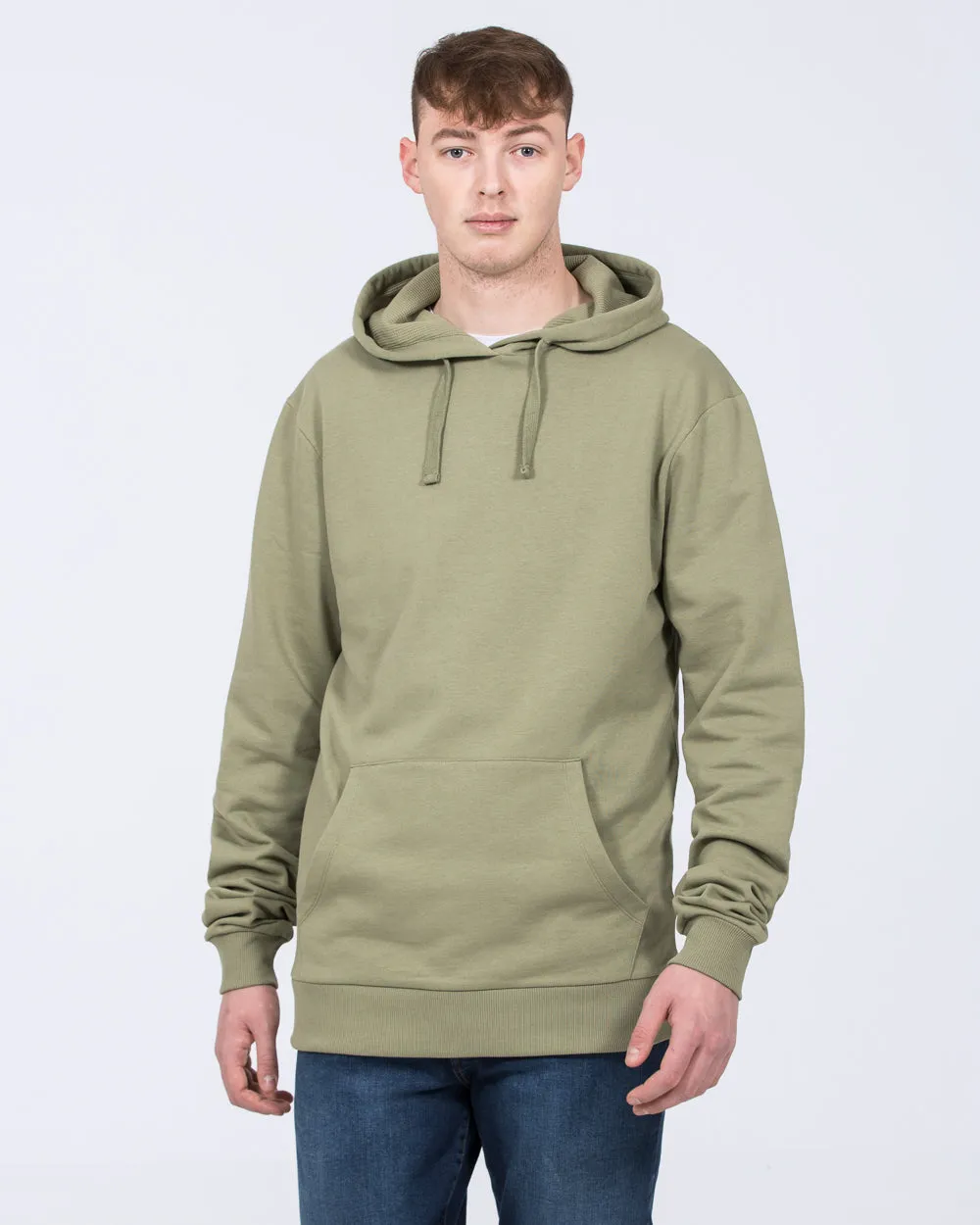 2t Rowan Tall Regular Fit Pullover Hoodie (sage) everyday form