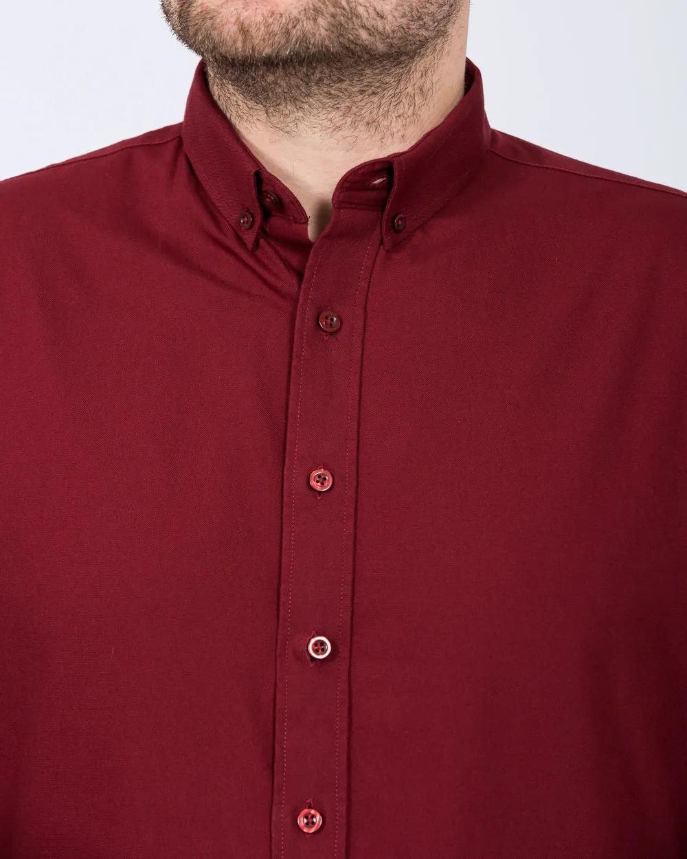 2t Russell Regular Fit Tall Oxford Shirt (burgundy) Lounge Ready
