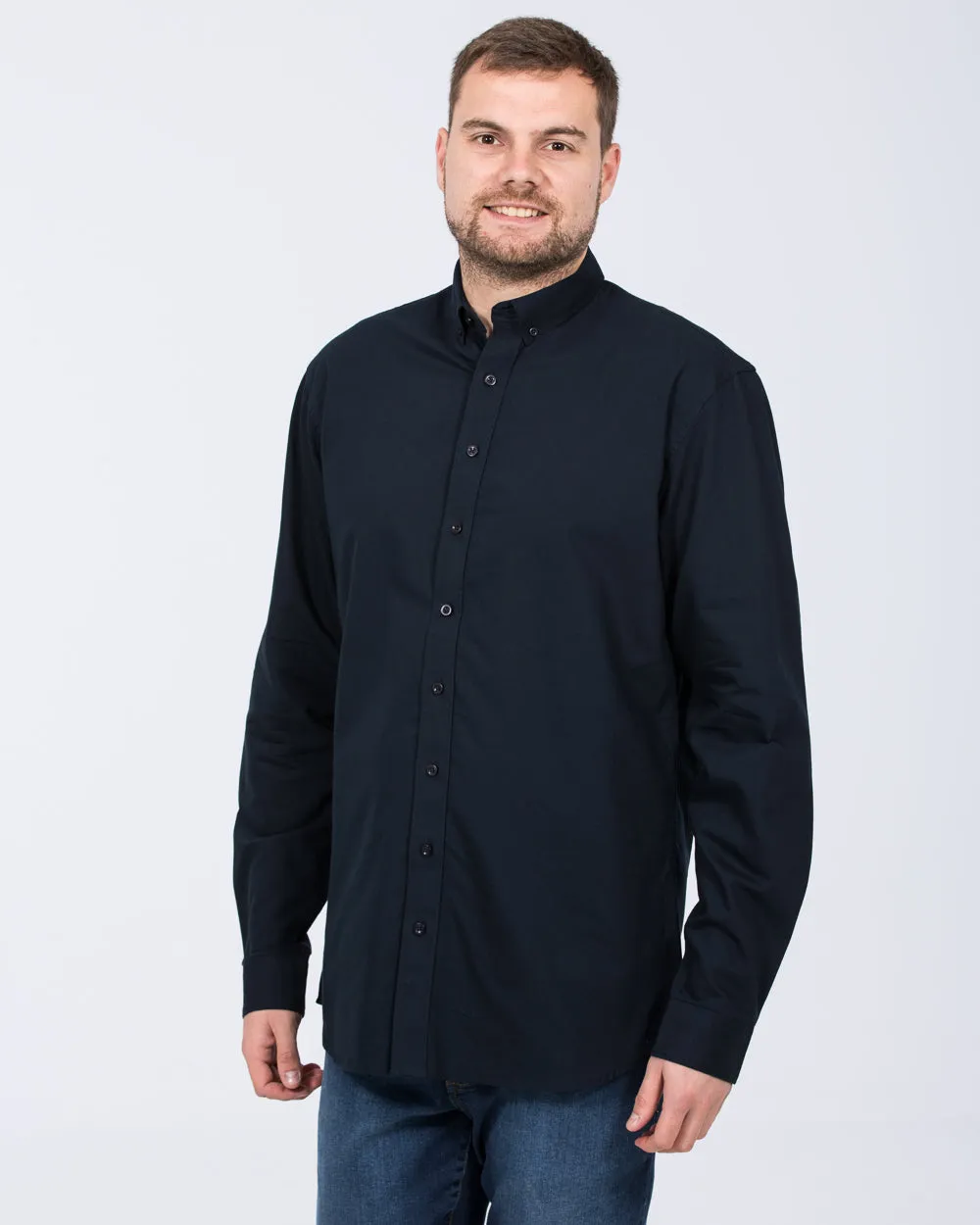 2t Russell Regular Fit Tall Oxford Shirt (navy) Universal Pick