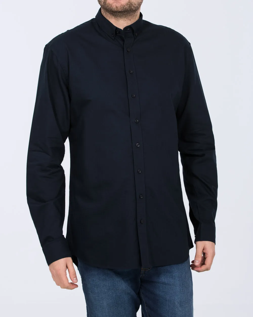 2t Russell Regular Fit Tall Oxford Shirt (navy) Sharp Look