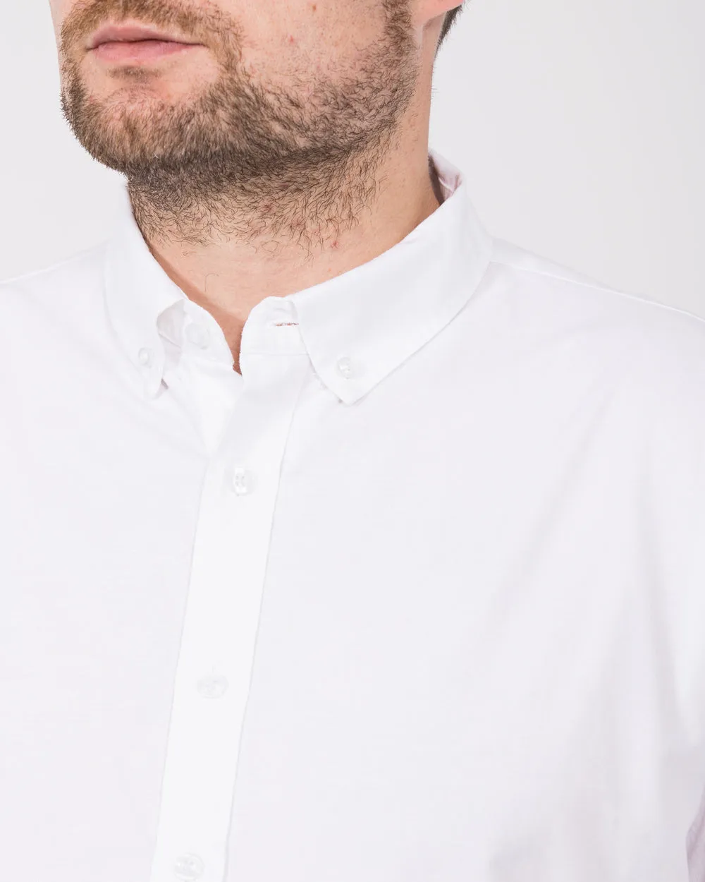 2t Russell Regular Fit Tall Oxford Shirt (white) Clean Fit