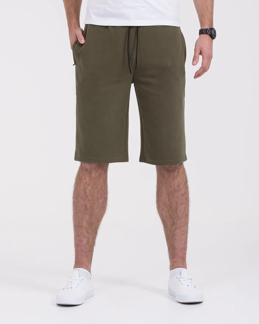 2t Ryan Tall Sweat Shorts (khaki) trendy must