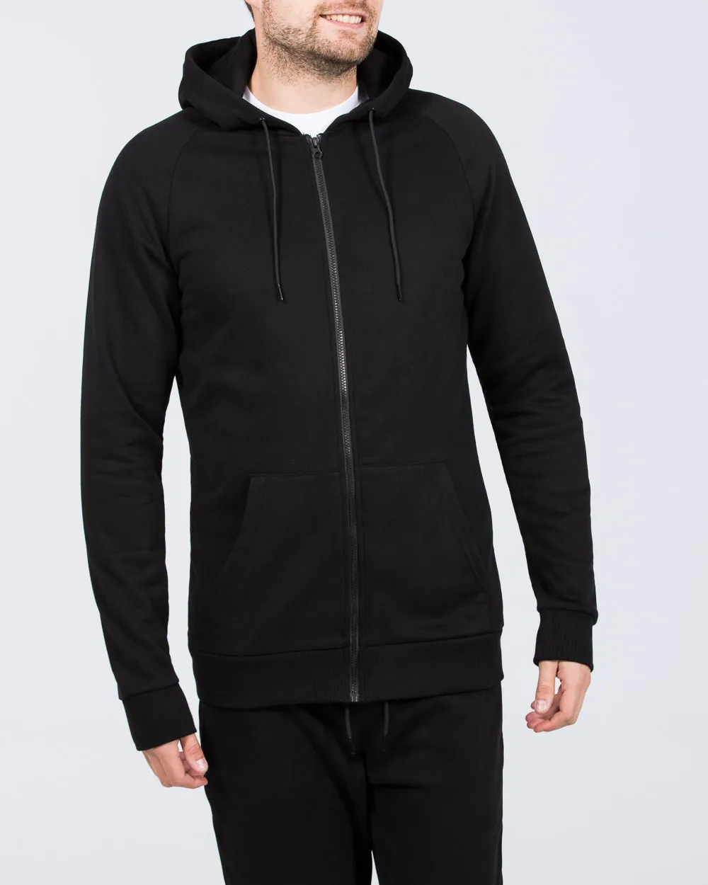 2t Ryan Zip Up Tall Hoodie (black) game night