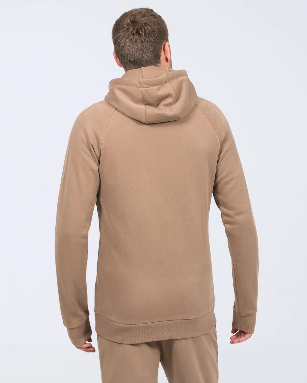 2t Ryan Zip Up Tall Hoodie (taupe) off scene