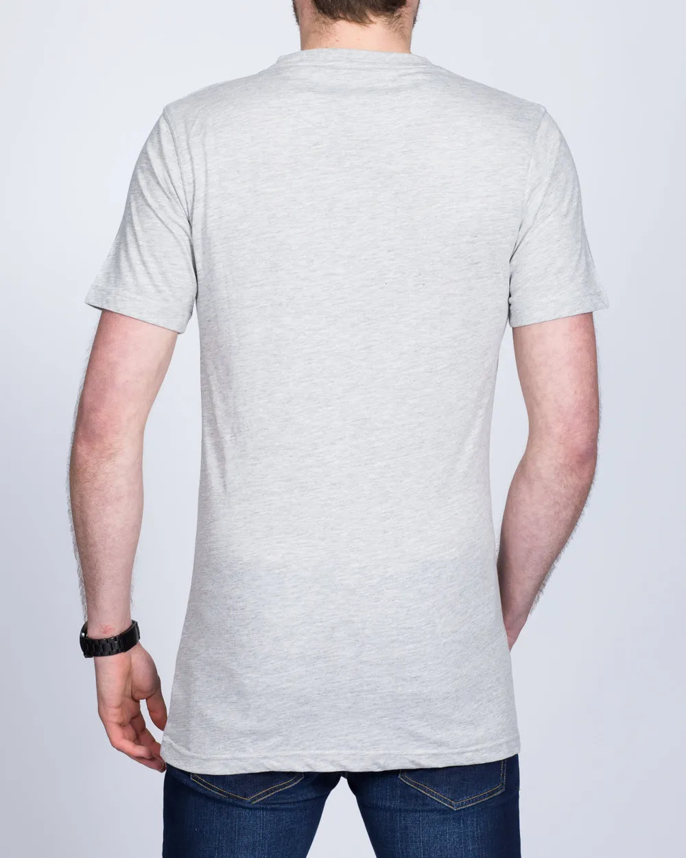 2t Samuel Tall V-Neck T-Shirt (heather grey) unity style