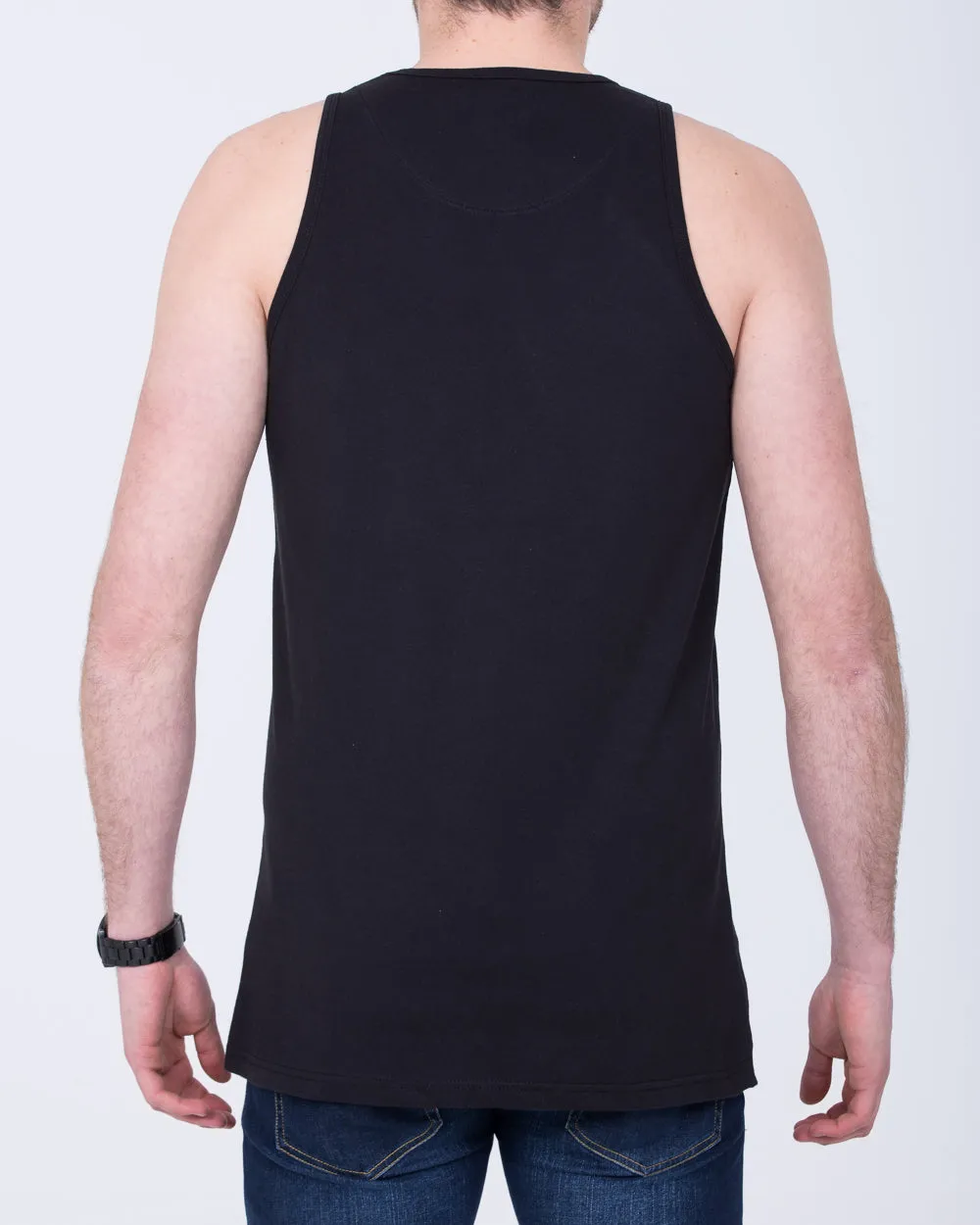 2t Samuel Tall Vest Top (black) weekend fit