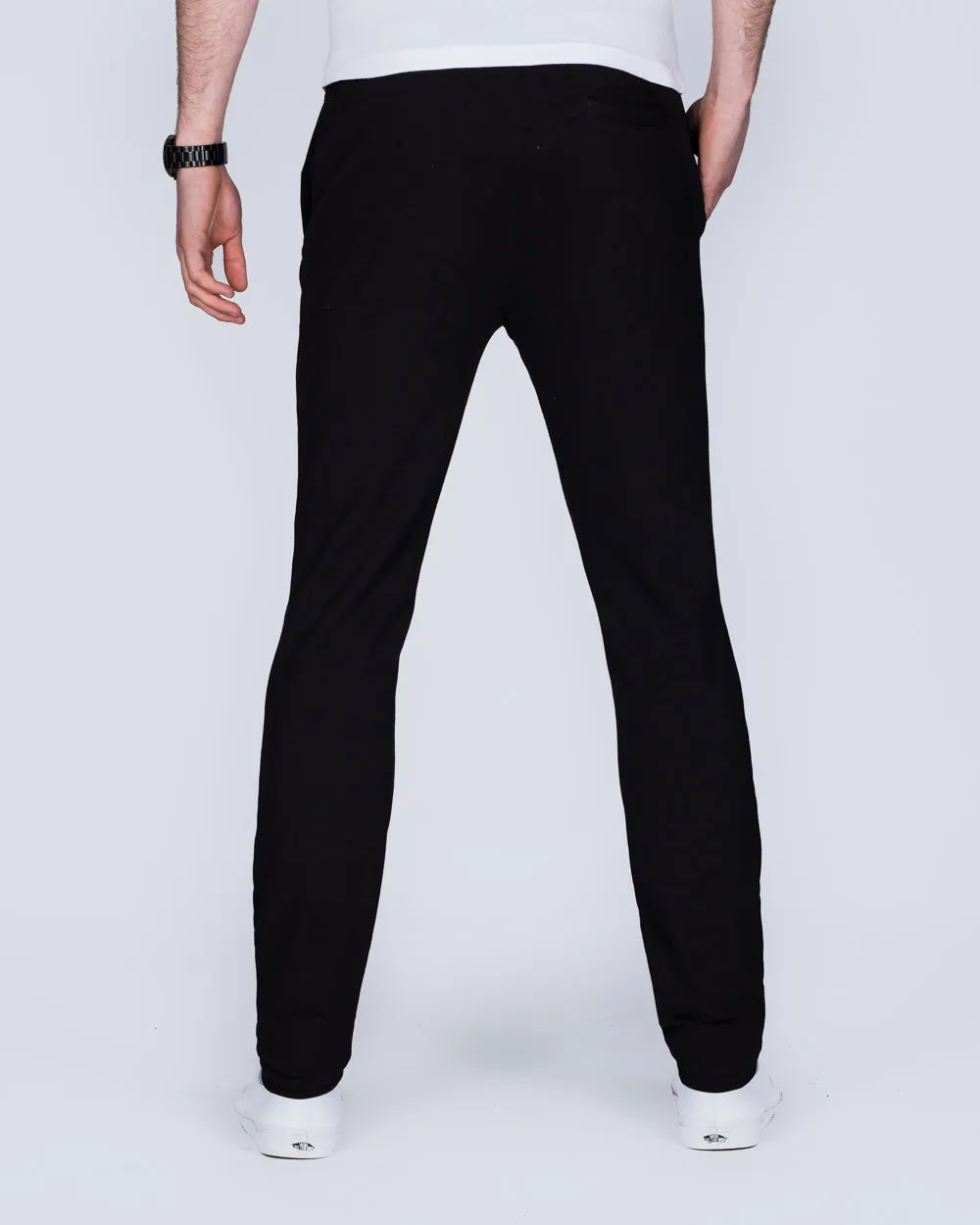 2t Scott Slim Fit Tall Sweat Pants (black) lightweight relieve