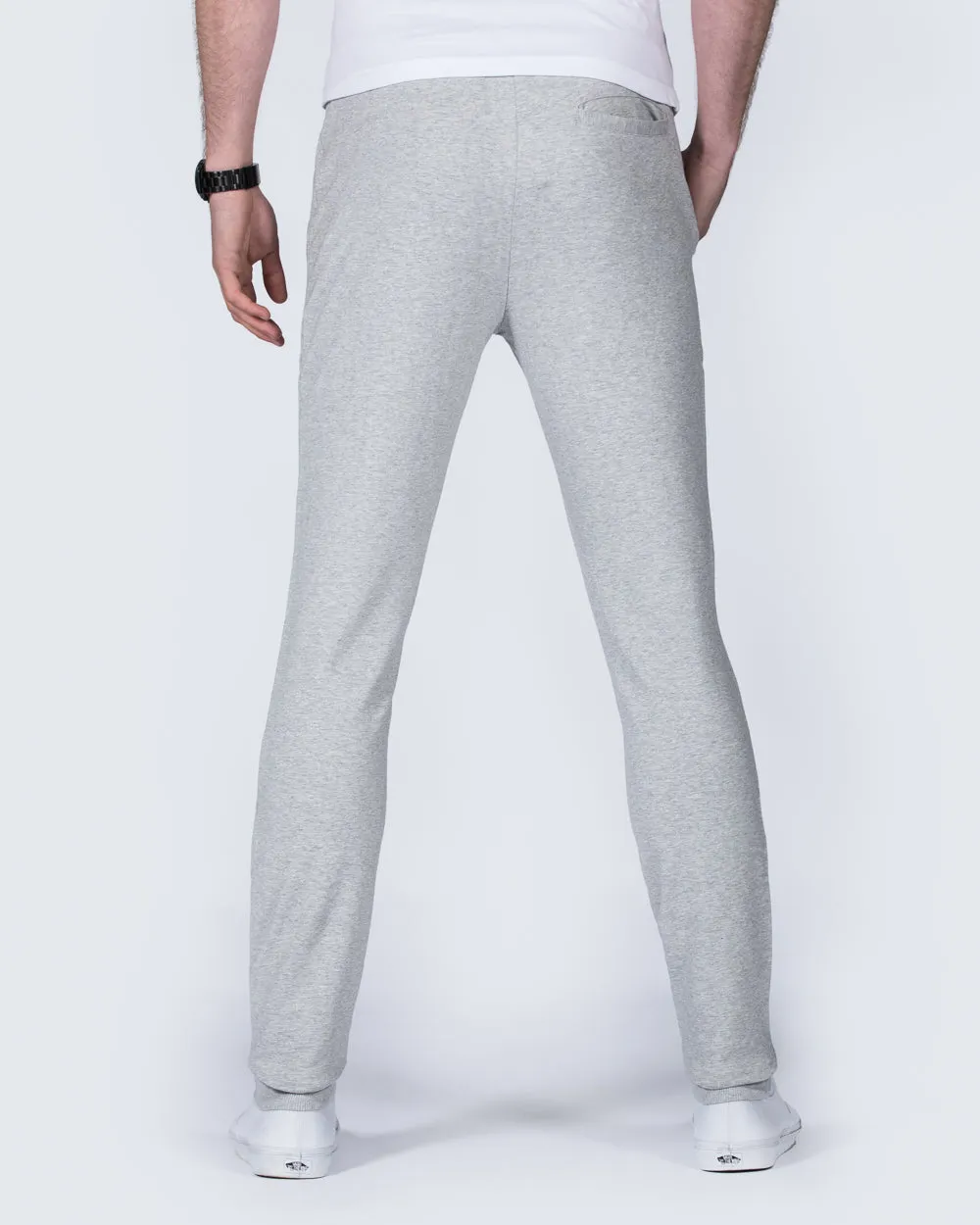 2t Scott Slim Fit Tall Sweat Pants (heather grey) elastic breathable
