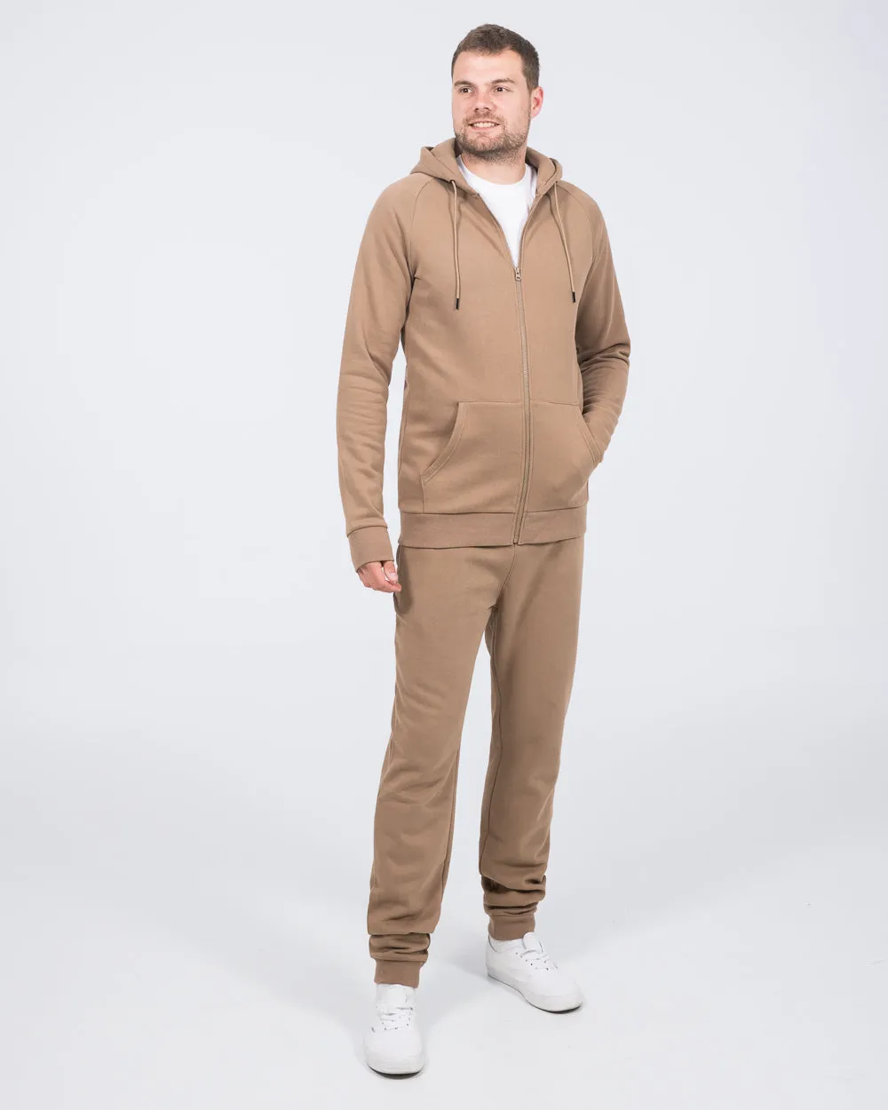2t Shaun Regular Fit  Tall Joggers (taupe) fashion match
