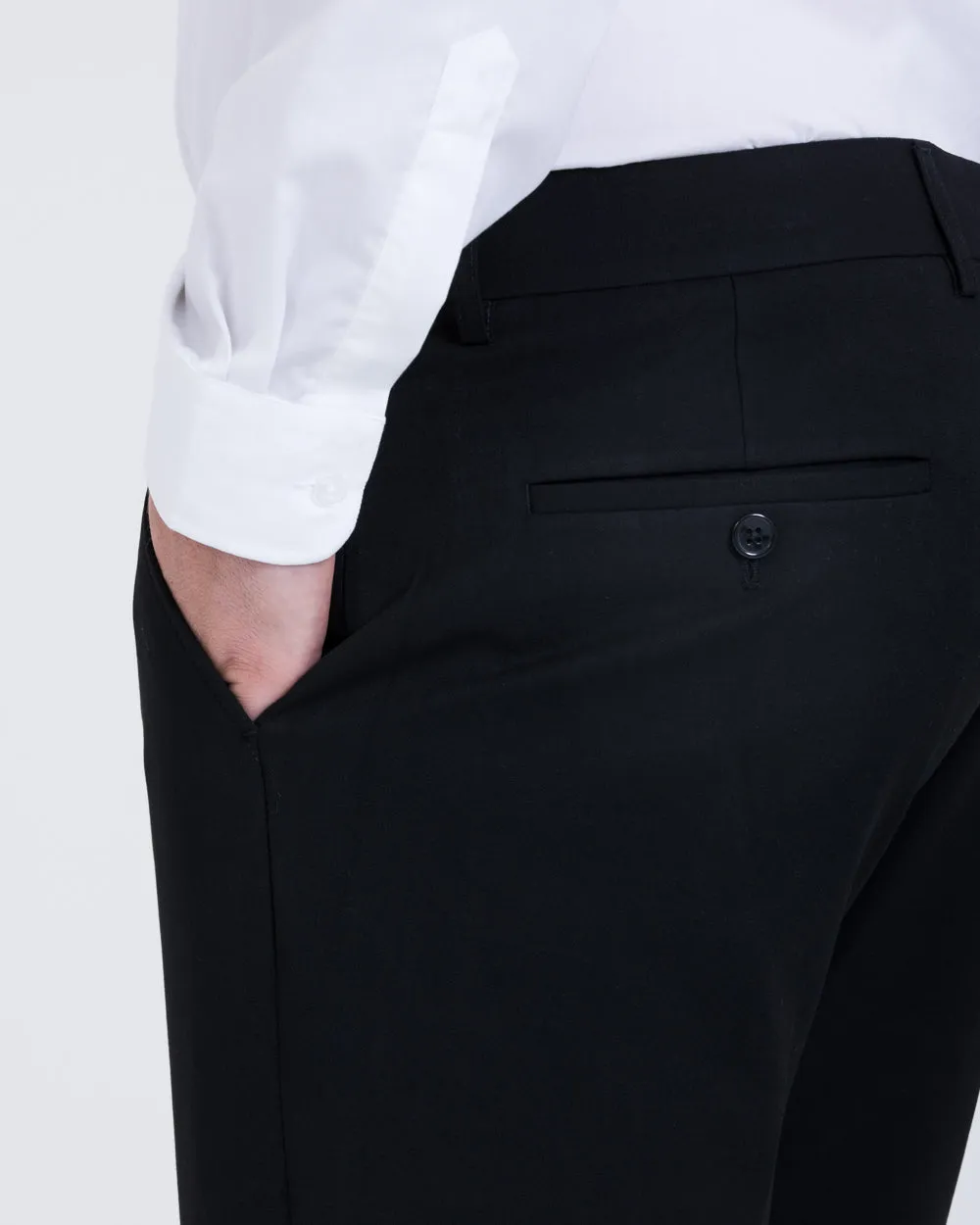 2t Skinny Fit Tall Trousers (black) breathable fabric