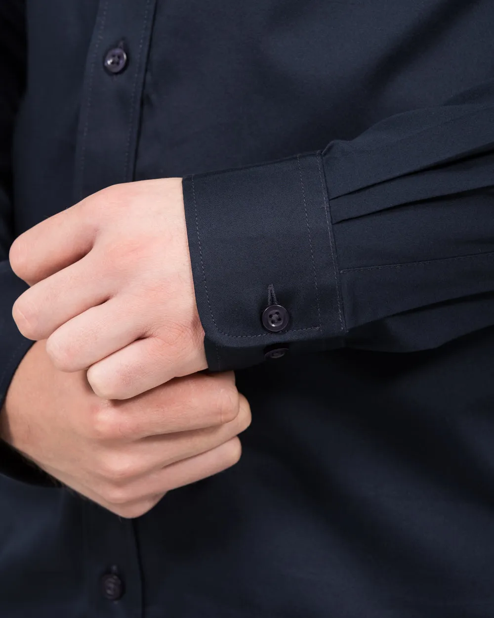2t Slim Fit Extra Tall Formal Shirt (navy) Relax Fit
