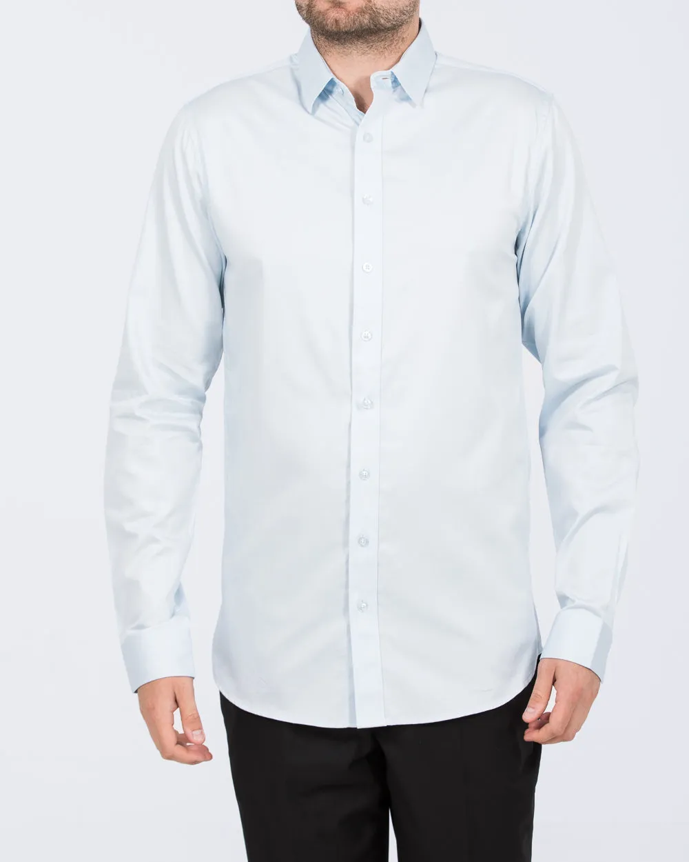 2t Slim Fit Extra Tall Formal Shirt (sky blue) Edge Modern
