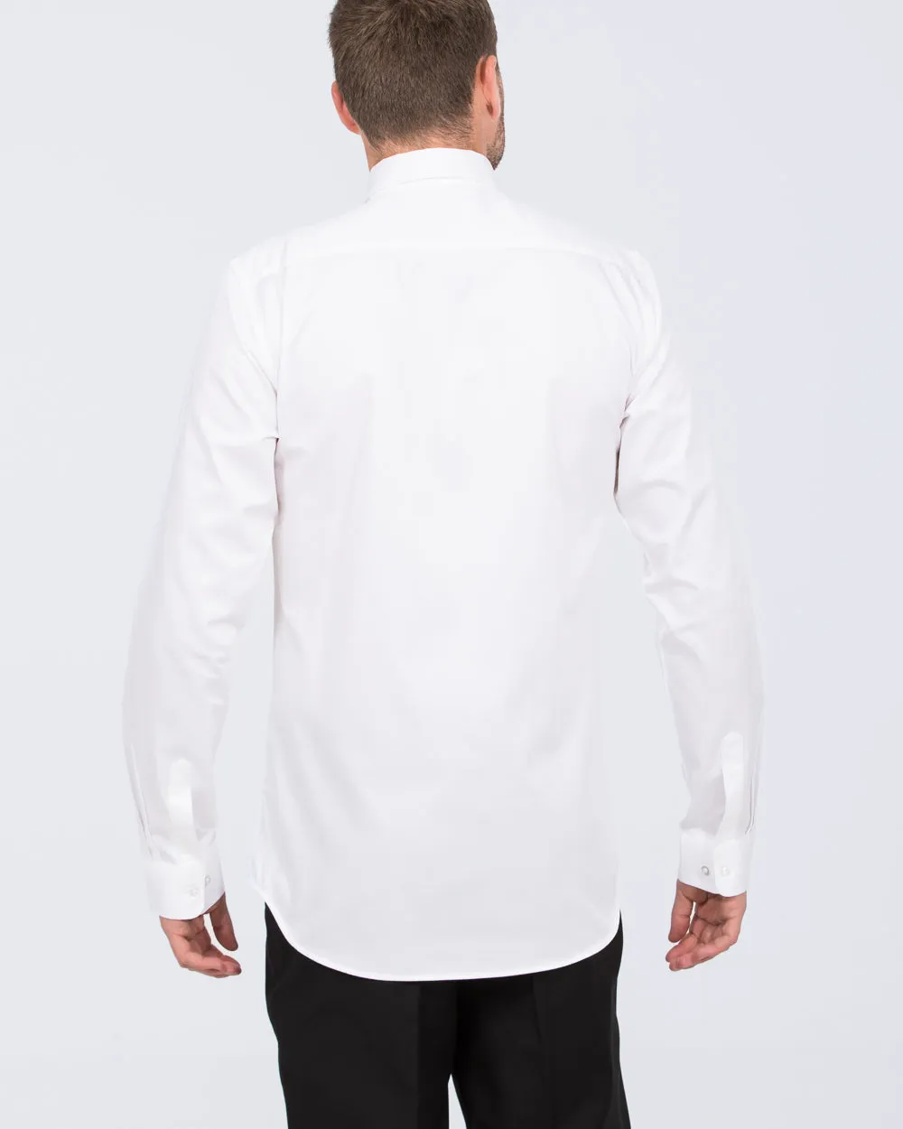 2t Slim Fit Extra Tall Formal Shirt (white) Summer Fresh