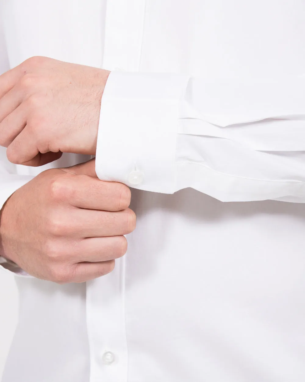 2t Slim Fit Extra Tall Formal Shirt (white) Pure Vibe
